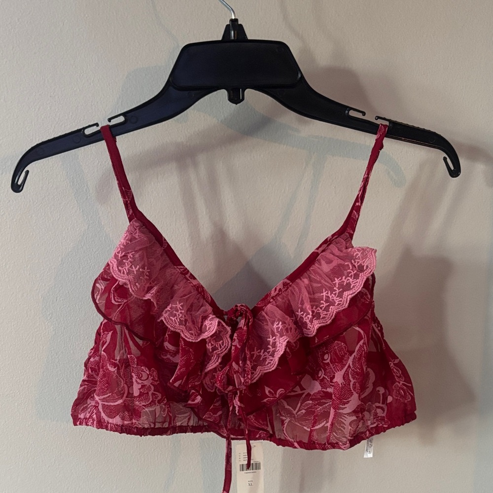 Anthropologie Lyrebird Floral Lace Bralette